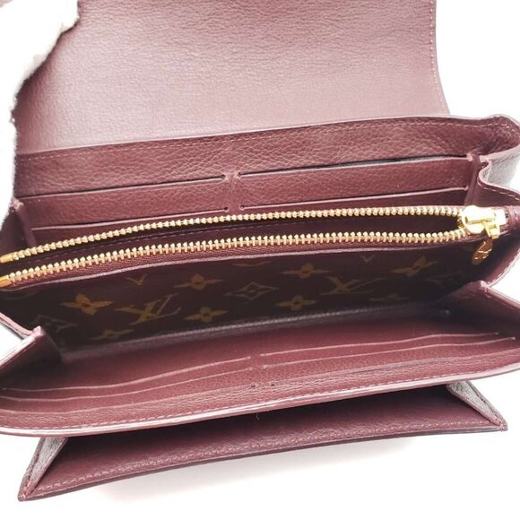 100% Authentic Louis Vuitton Brown Monogram Long Wallet - Picture 11 of 16